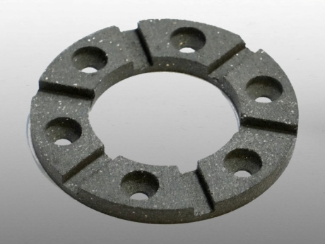 Drilled friction ring